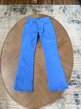 MOTHER Electric Blue Flare Jeans